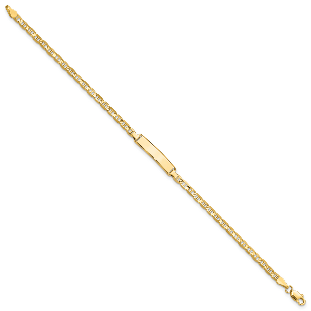 14k Anchor Link ID Bracelet