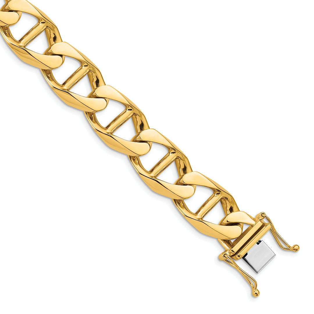 14k 14.6mm Hand-polished Anchor Link Chain