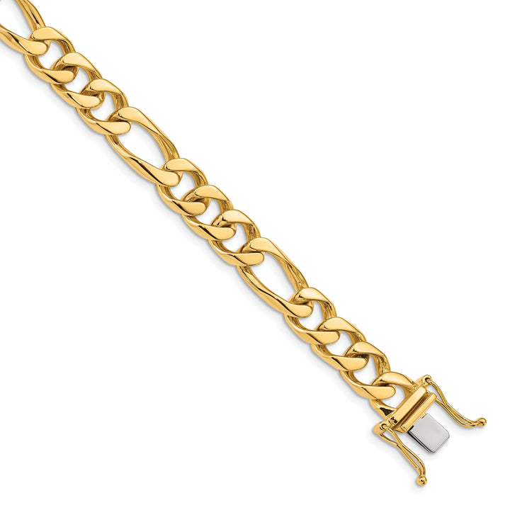 14k 9mm Hand-polished Figaro Link Chain