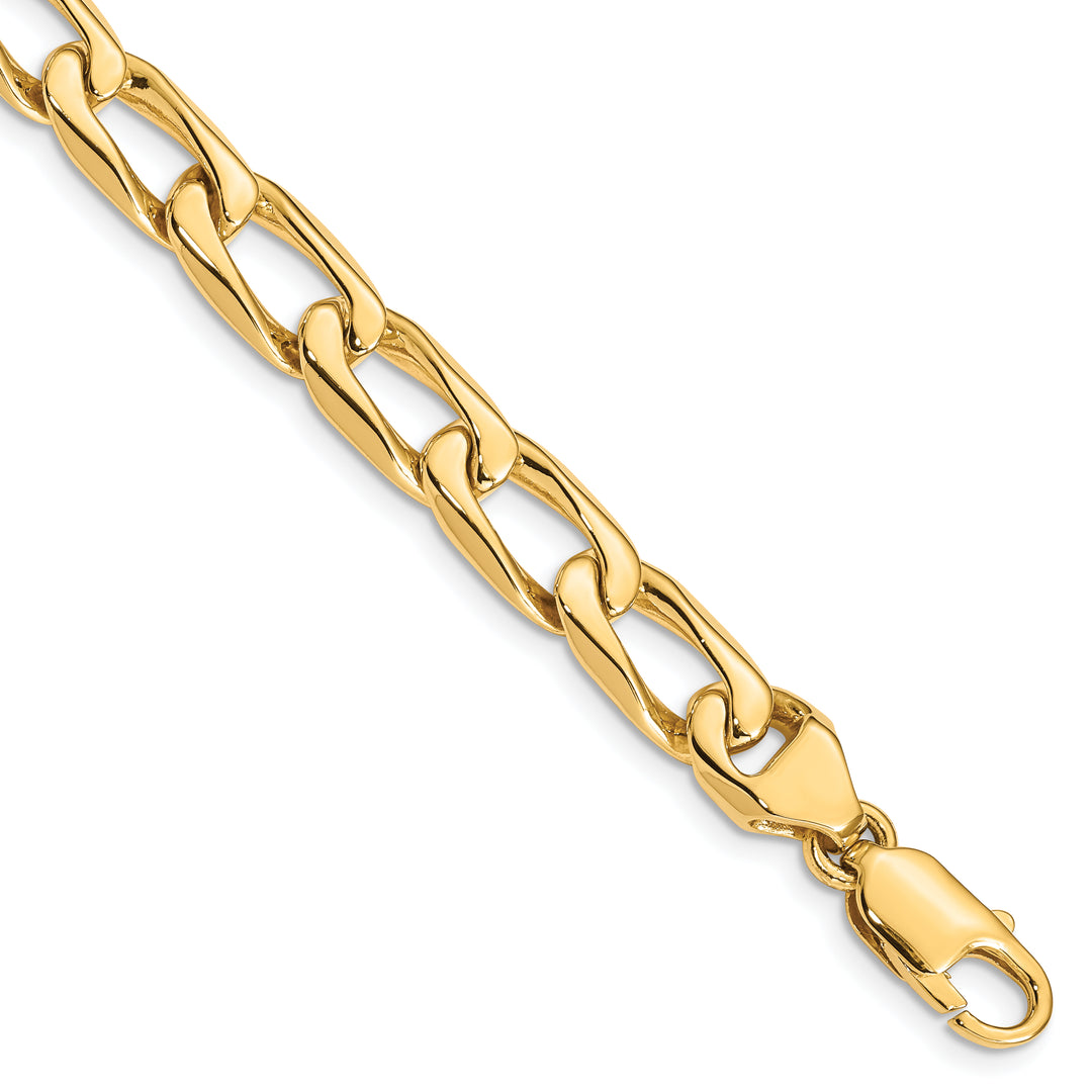 14K 8.5mm Hand-Polished Open Link Chain