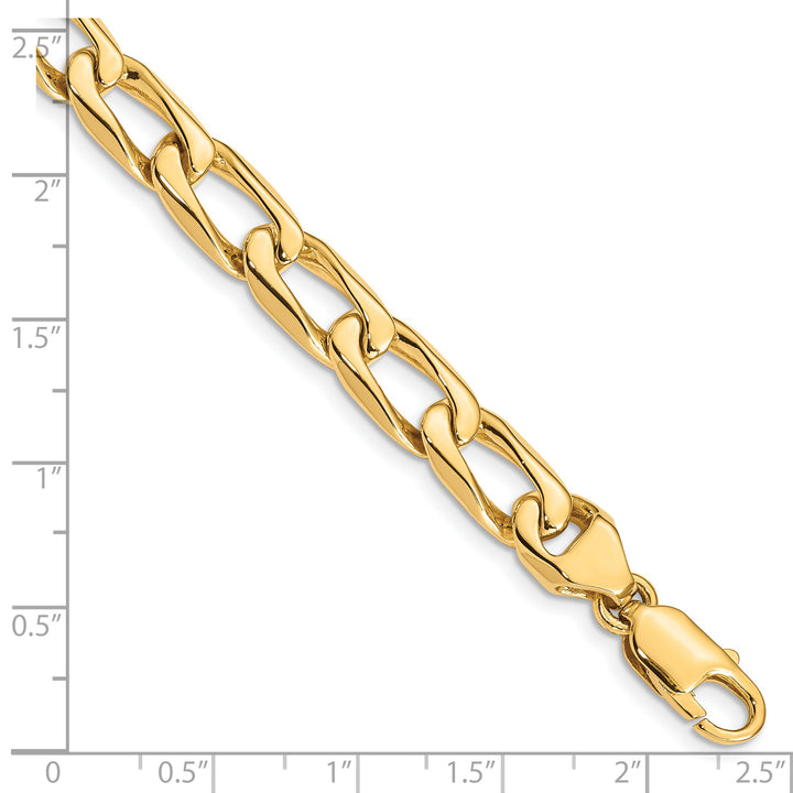 14K 8.5mm Hand-Polished Open Link Chain