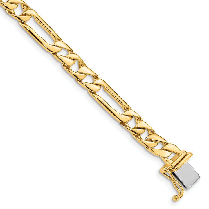 14K 6mm Hand-Polished Fancy Link Chain
