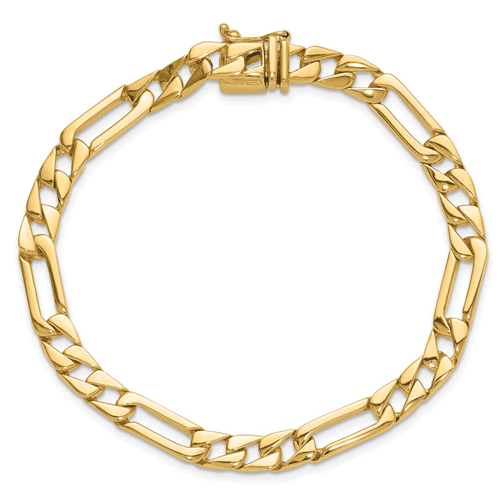 14K 6mm Hand-Polished Fancy Link Chain