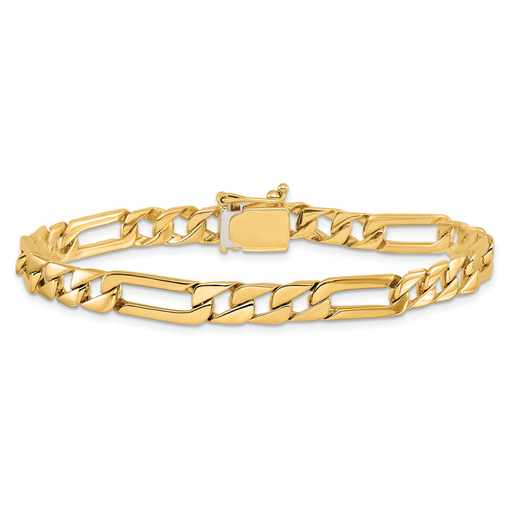 14K 6mm Hand-Polished Fancy Link Chain