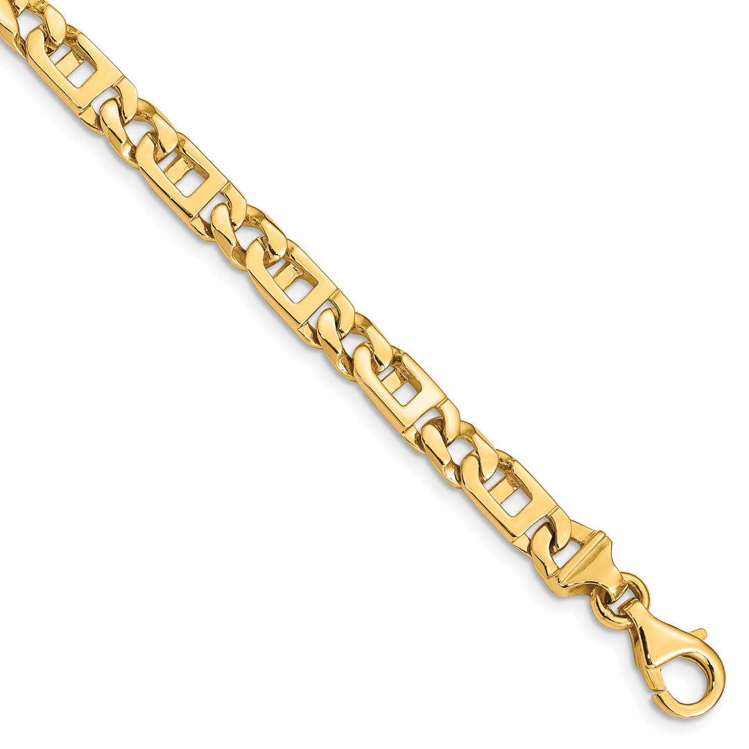 14k 5.9mm Hand-Polished Fancy Link Chain