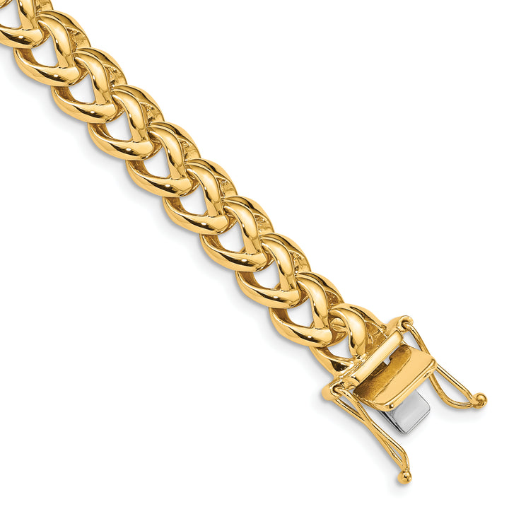 14k 8.6mm Hand-Polished Fancy Link Chain