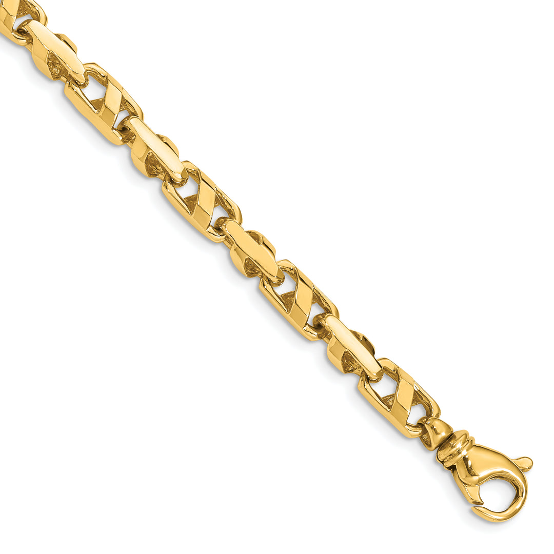 14k 5.5mm Fancy Link Bracelet