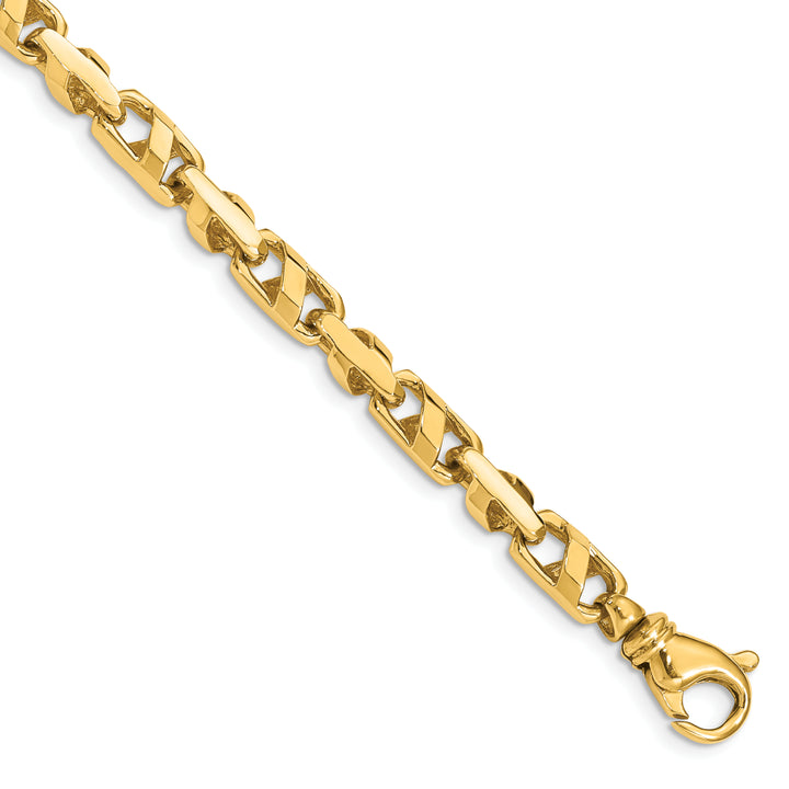 14k 5.5mm Fancy Link Bracelet