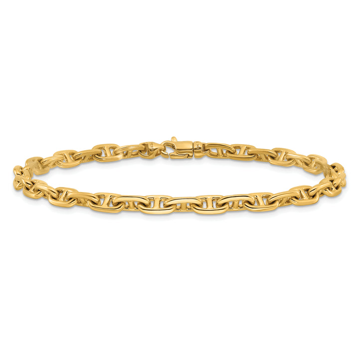 14k 5.1mm Hand-polished Fancy Link Chain
