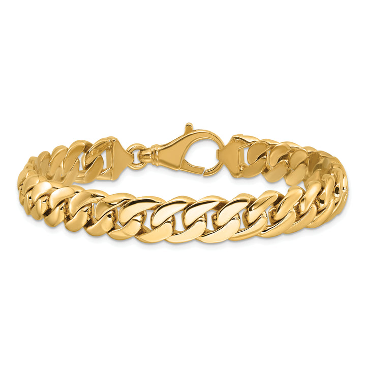 14k 10.75mm Hand Polished Fancy Link Necklace