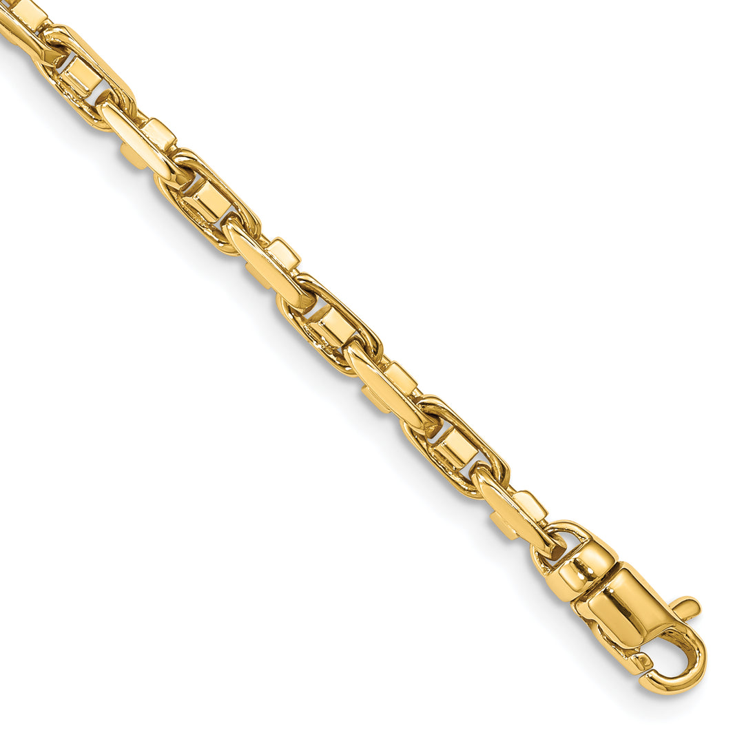 14k 3.8mm Polished Fancy Link Chain