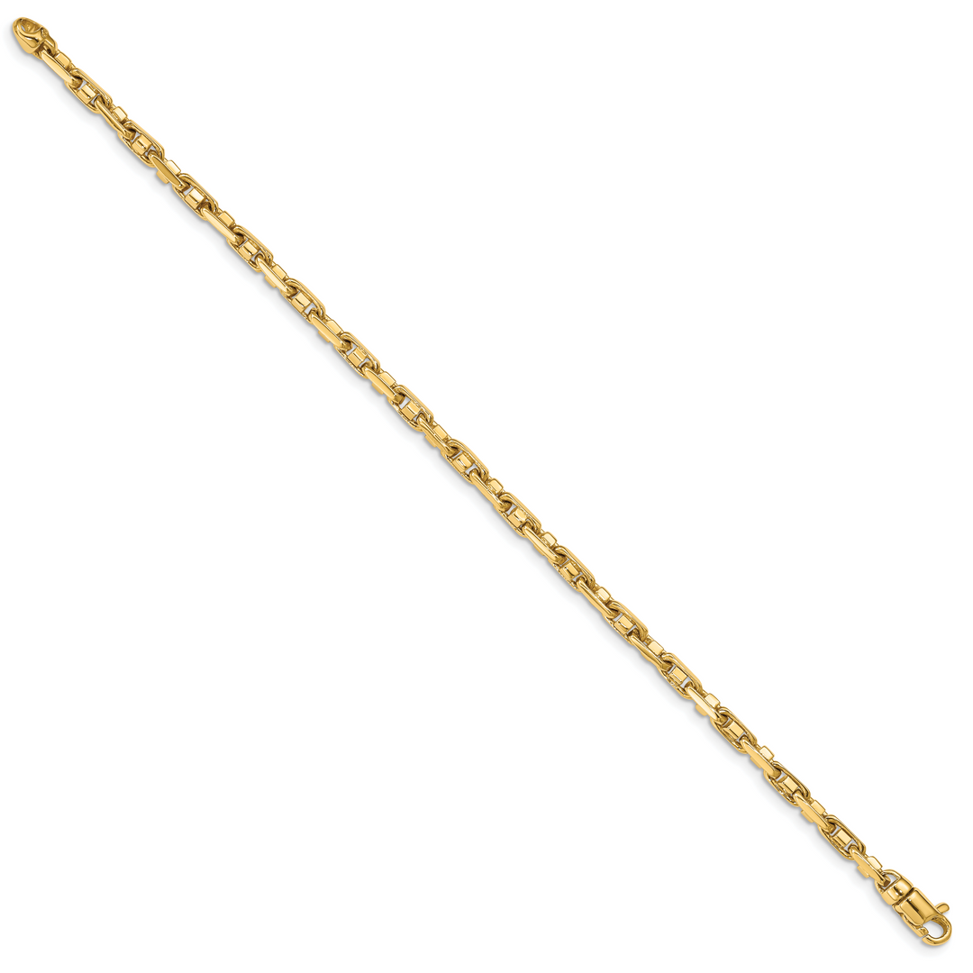 14k 3.8mm Polished Fancy Link Chain