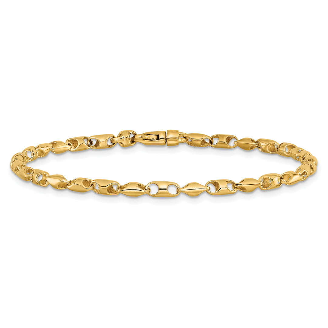 14K 3.1mm Fancy Link Chain