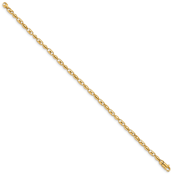 14K 3.1mm Fancy Link Bracelet