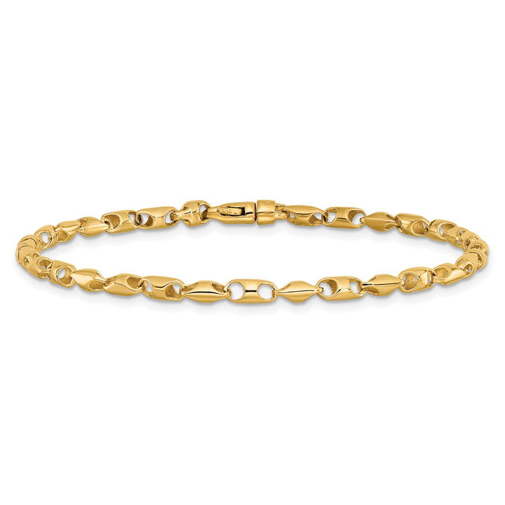 14K 3.1mm Fancy Link Bracelet
