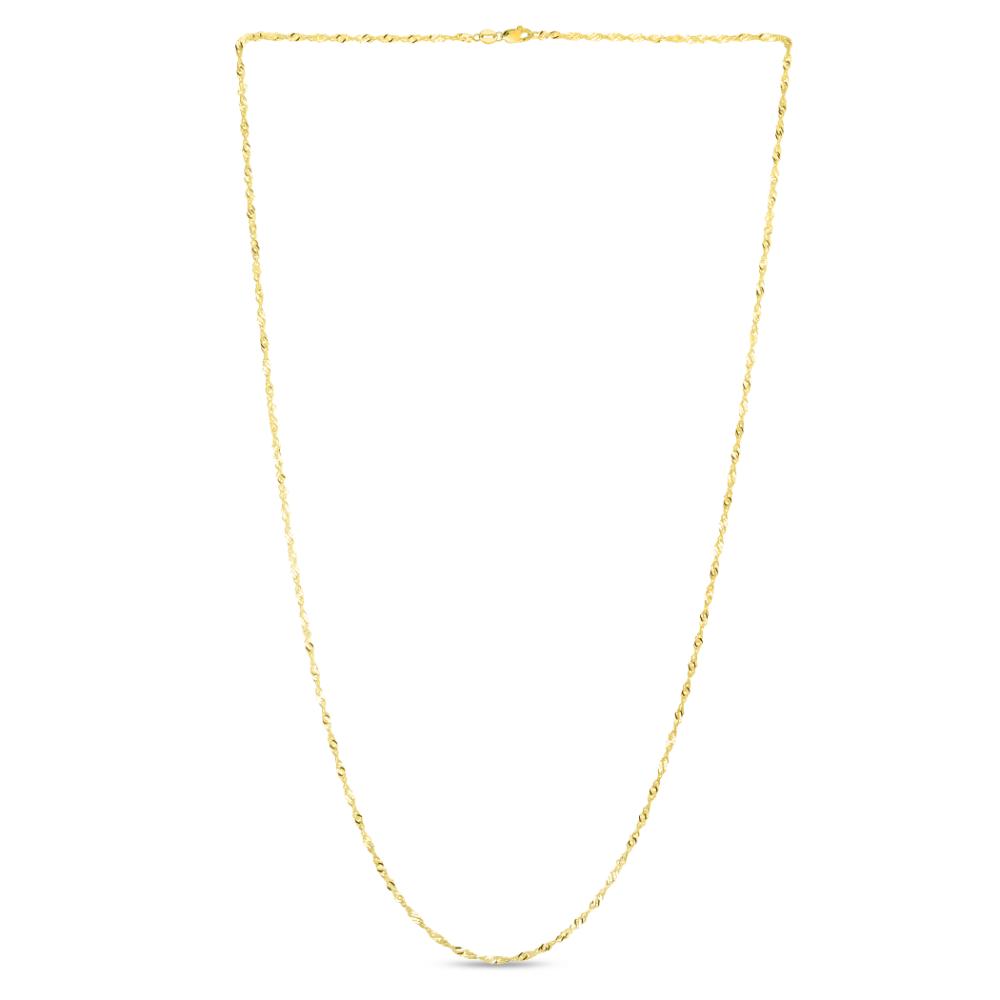14K Gold 1.8mm Singapore Chain