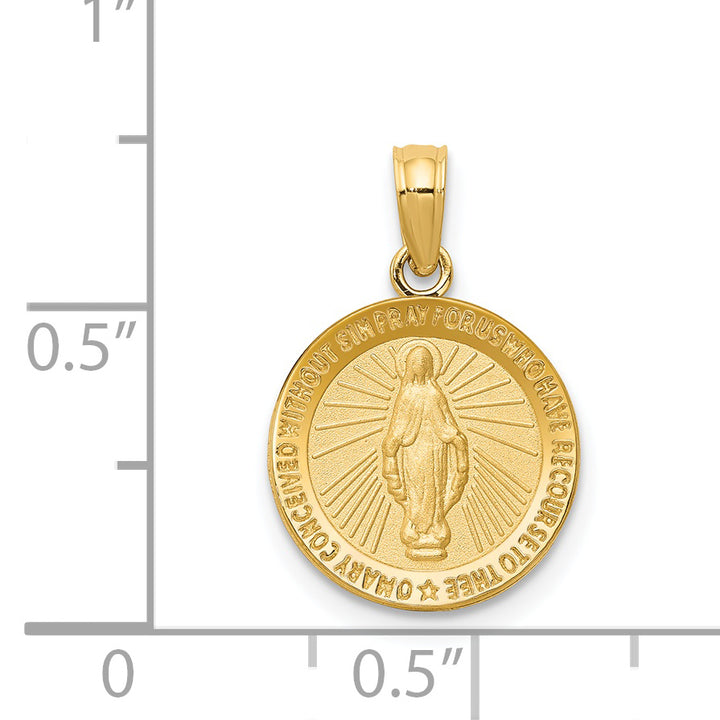 14k Miraculous Medal Pendant