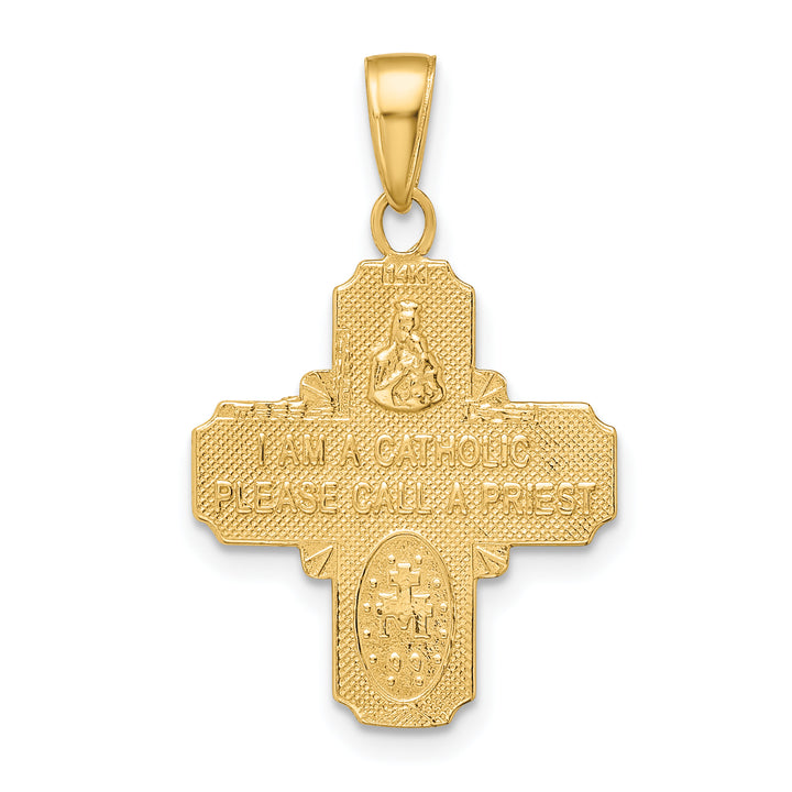 14k 4-Way Medal Pendant
