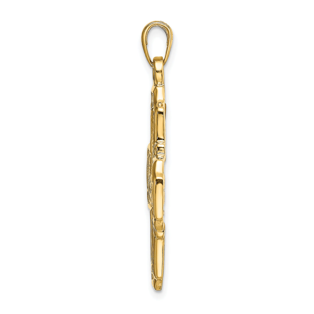14k Four-Way Medal Pendant