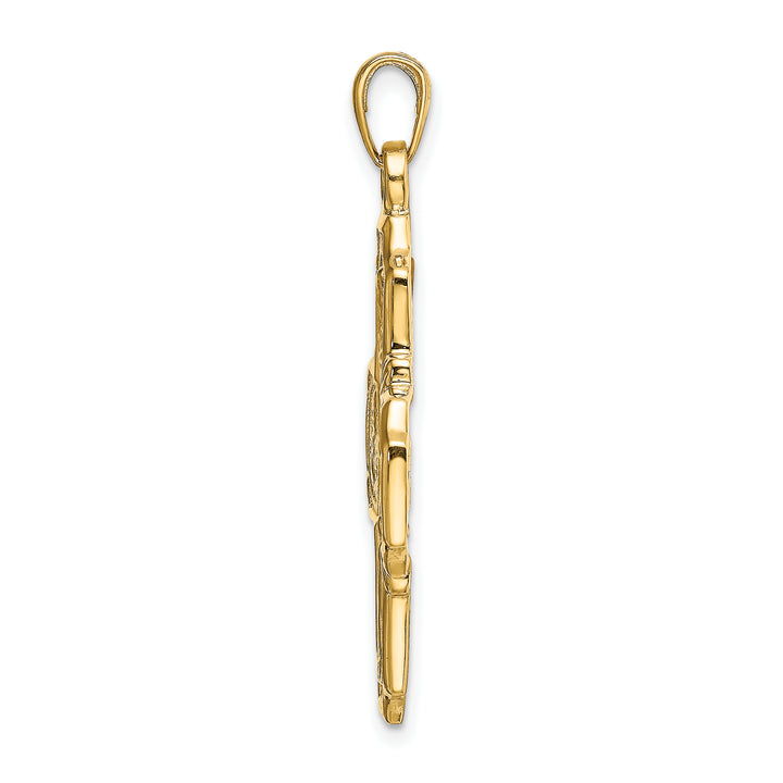 14k Four-Way Medal Pendant