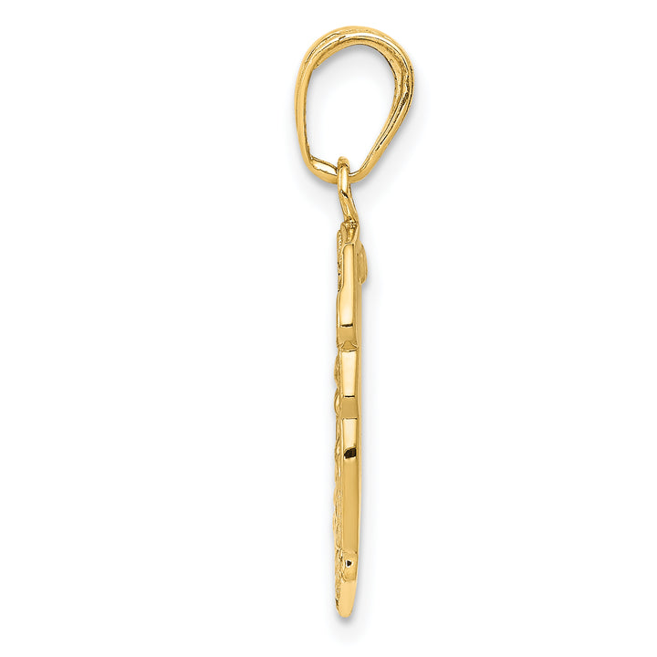 14k Saint Michael Medal Badge Pendant