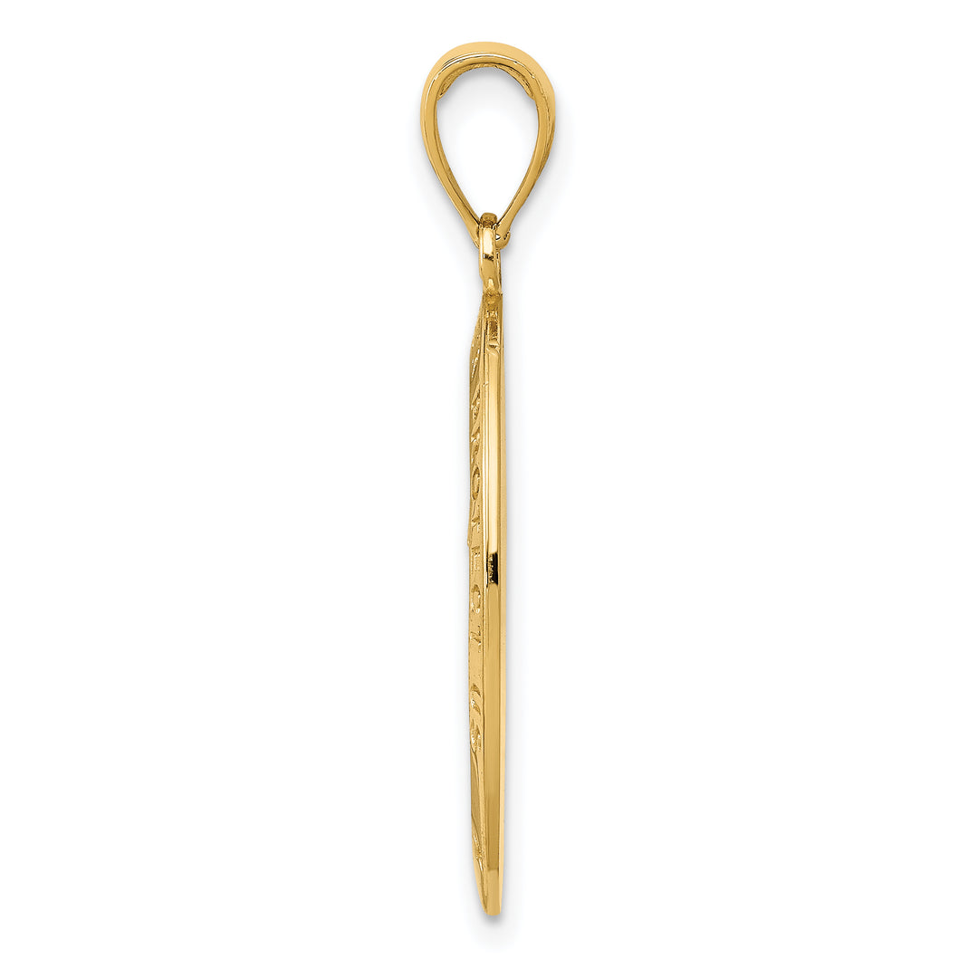 14k Saint Christopher Medal Pendant