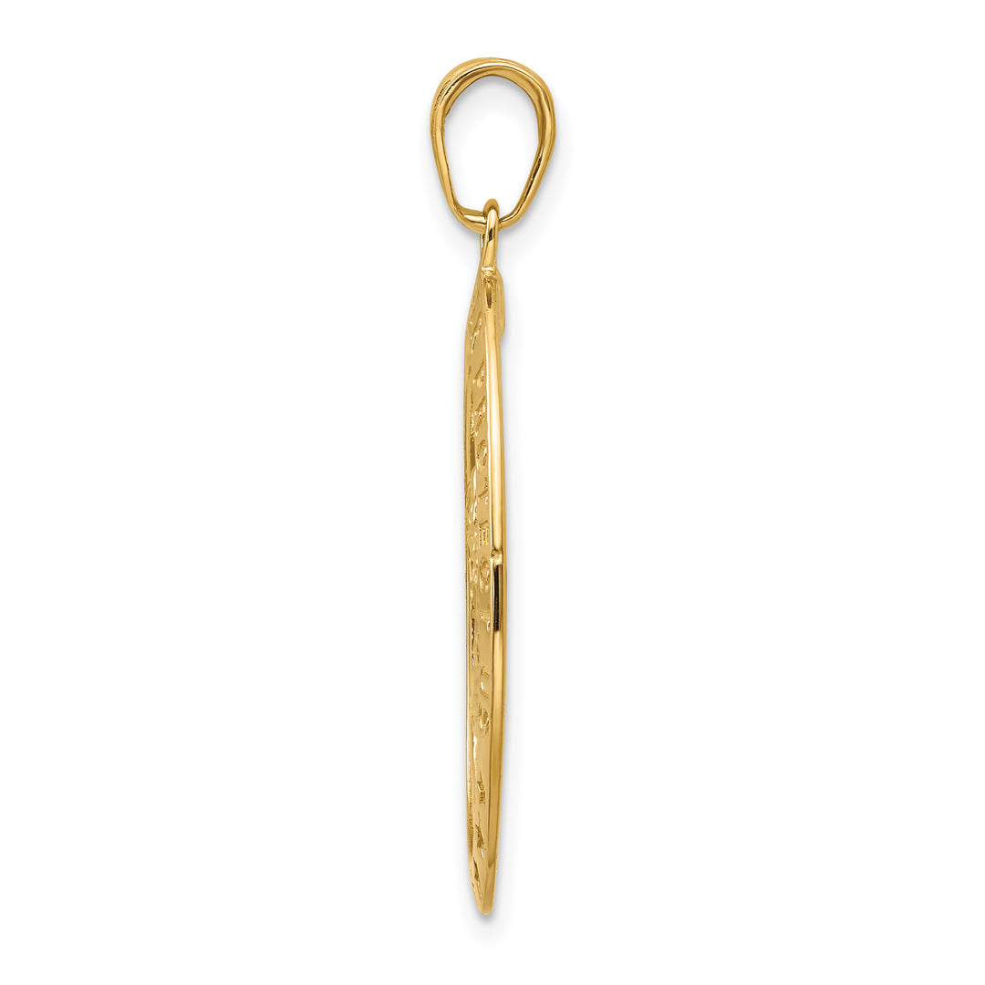 14k Saint Christopher Medal Pendant