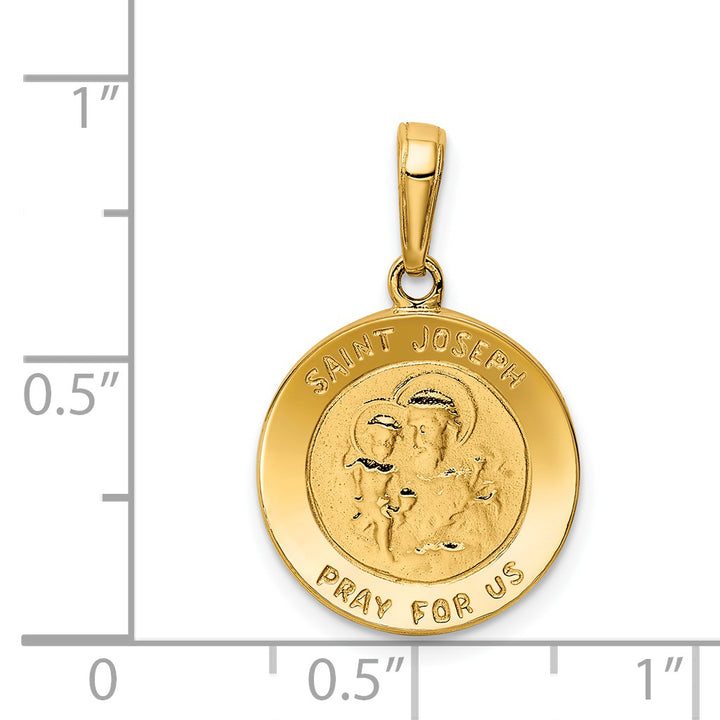 14k Saint Joseph Medal Charm