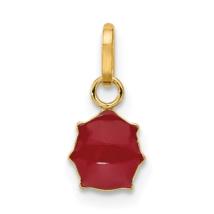 14k Enameled Ladybug Charm