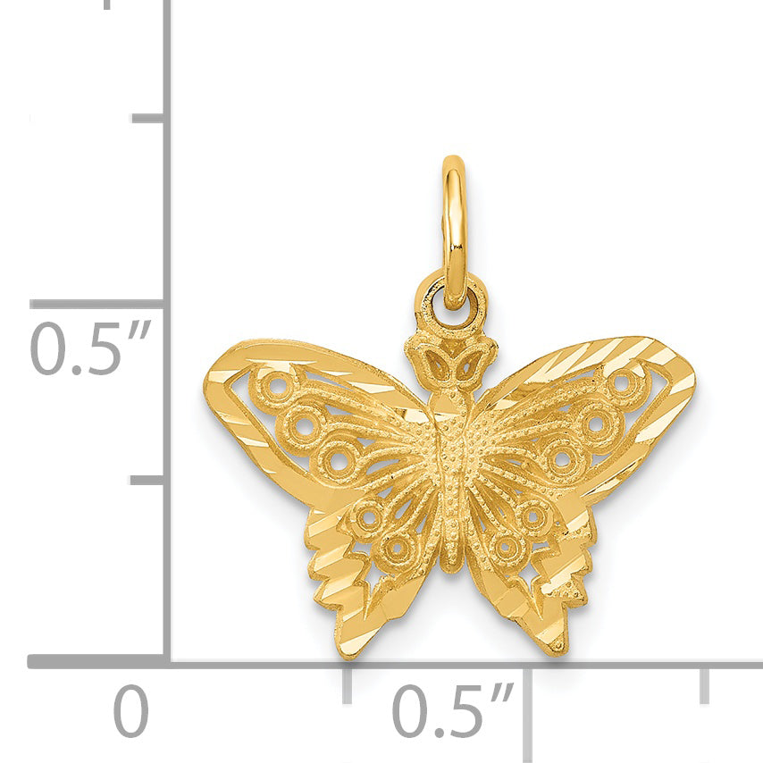 14k Butterfly Charm