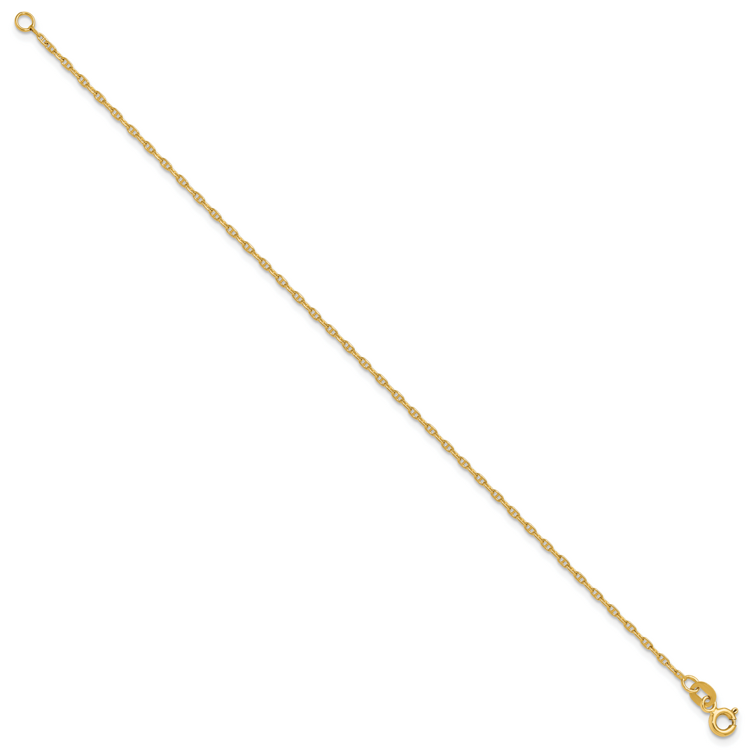 14k 1.5mm Mariners Link Chain