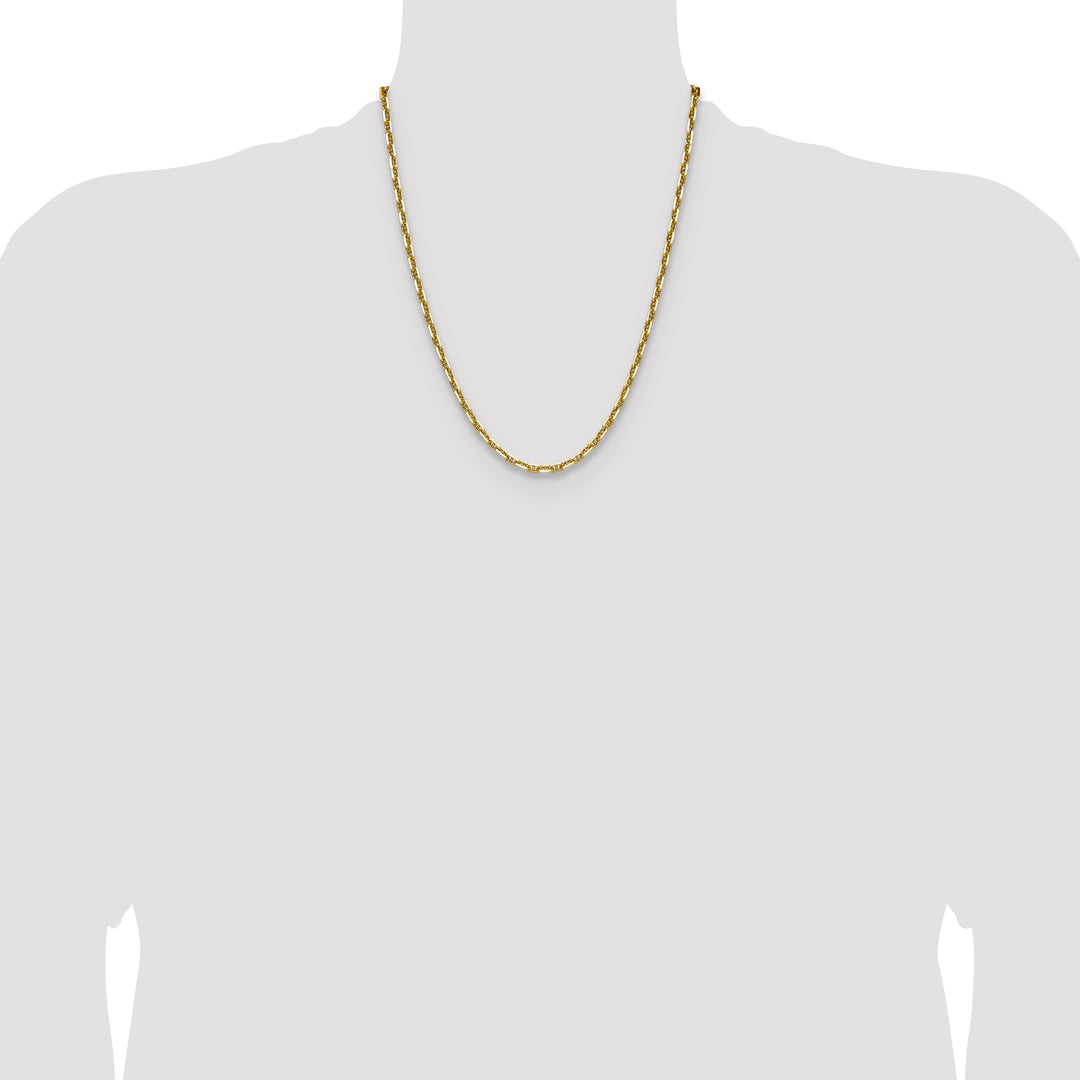 14k 3.5mm D/C Mariner Anchor Chain