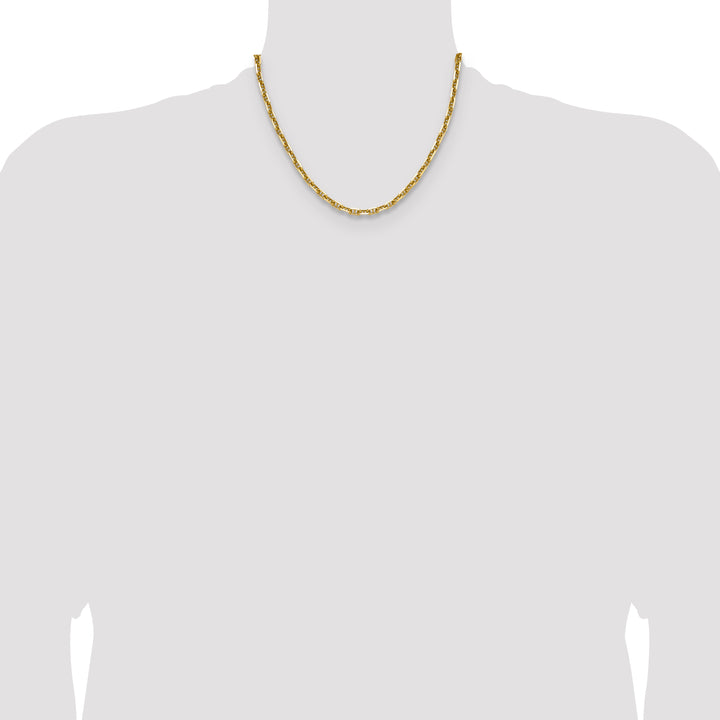 14k 5.0mm D/C Mariner Anchor Chain