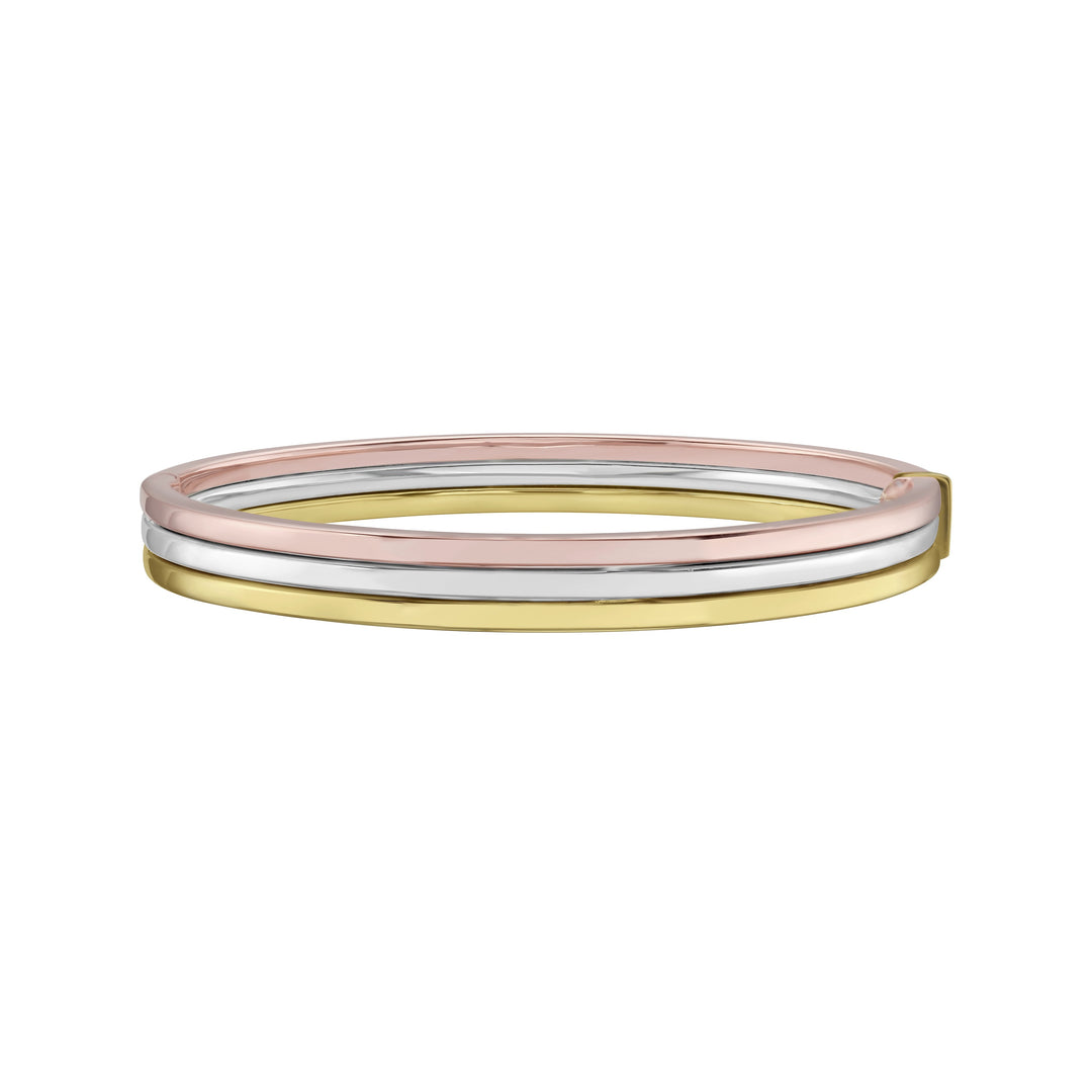 14K Trinity Layered Bangle
