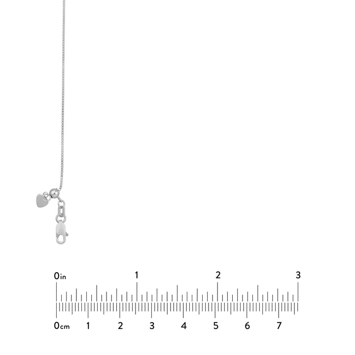 0.8mm Box Chain with Slider Bead