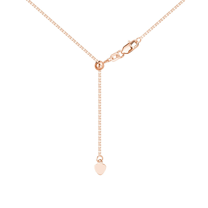 0.96mm Box Chain with Slider Bead
