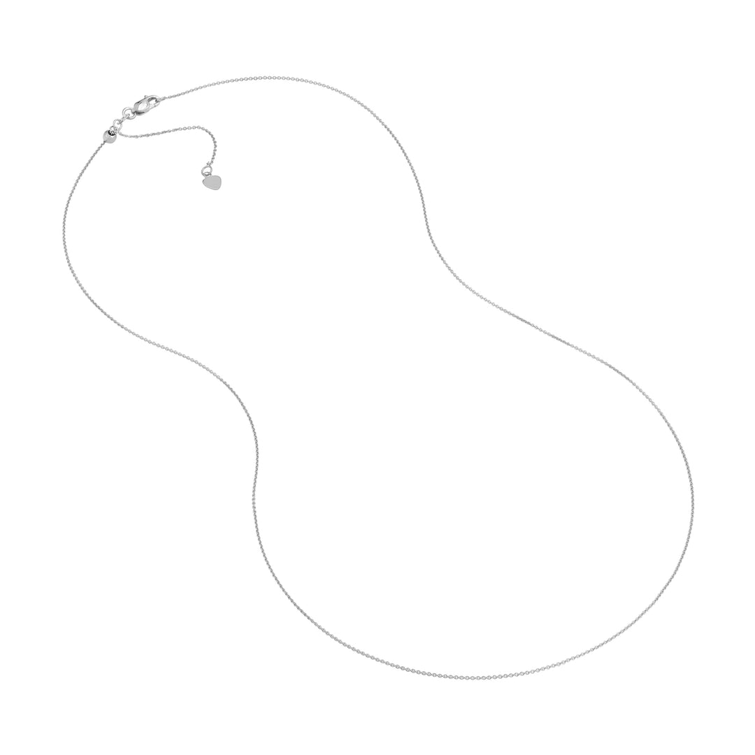 Sterling Silver/Plated Adjustable Cable Chain