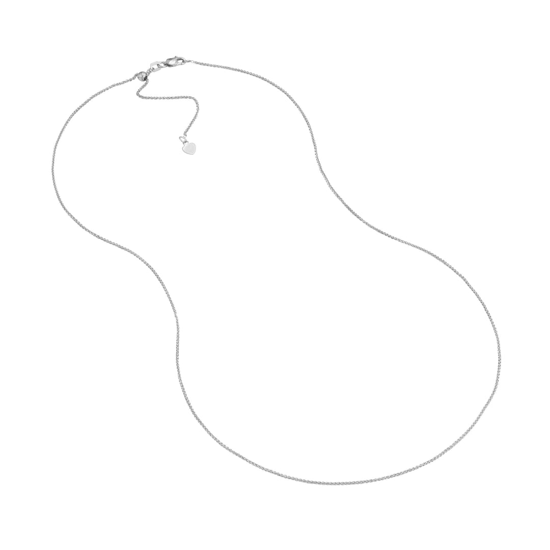 Sterling Silver/Plated Adjustable Wheat Chain