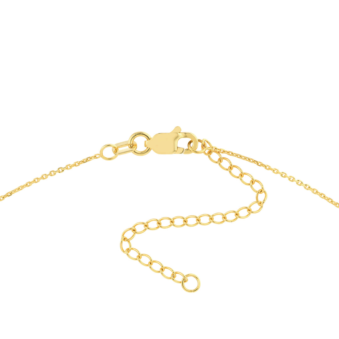Large Sideways Cross Adjustable Necklace