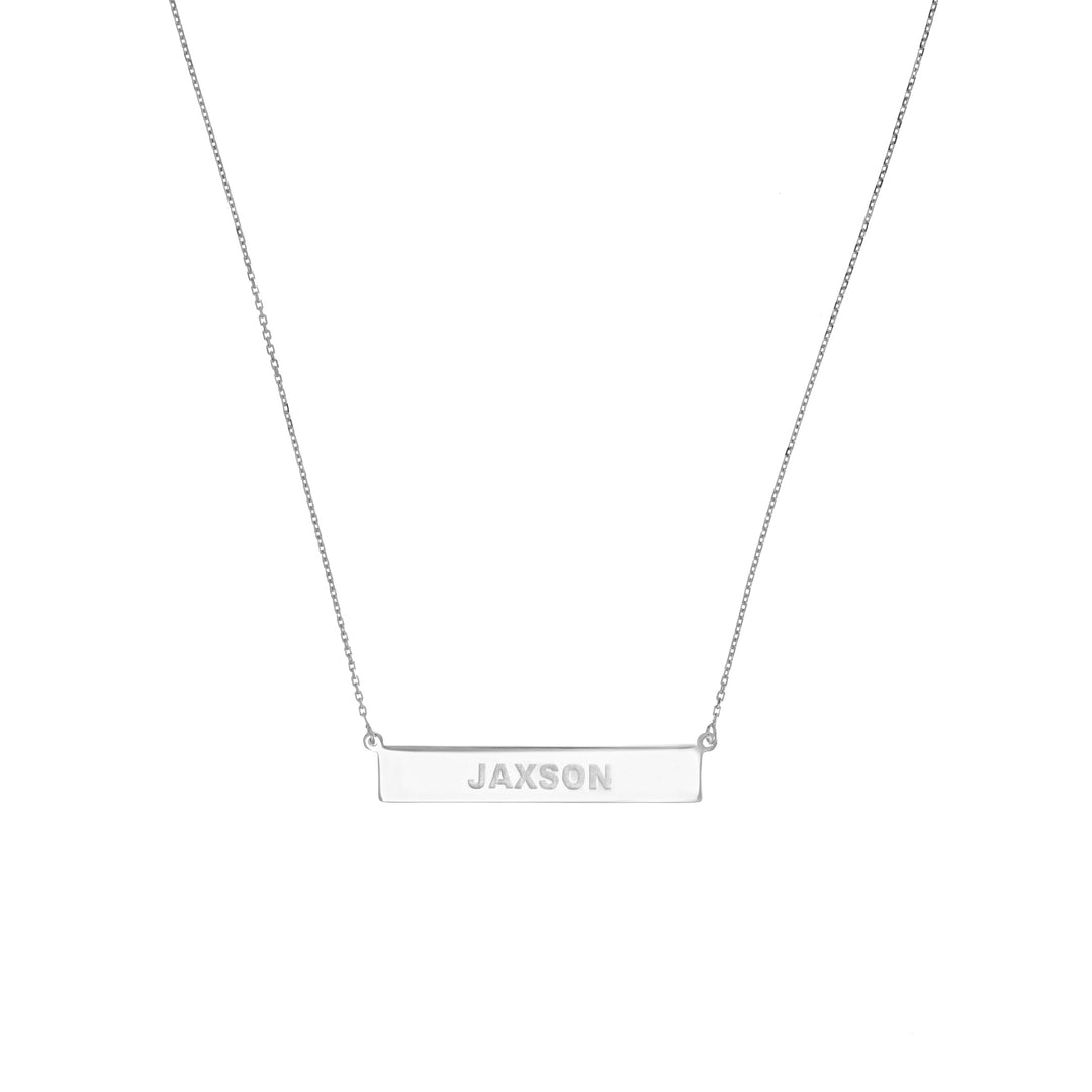 Engravable Bar & Adjustable Necklace