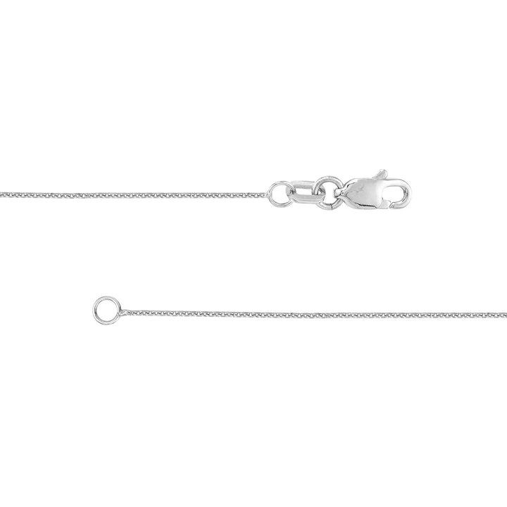 Sterling Silver Polished Bead Station Long Necklace
