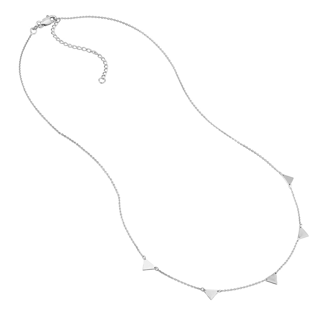 Mini Inverted Triangles Adjustable Necklace