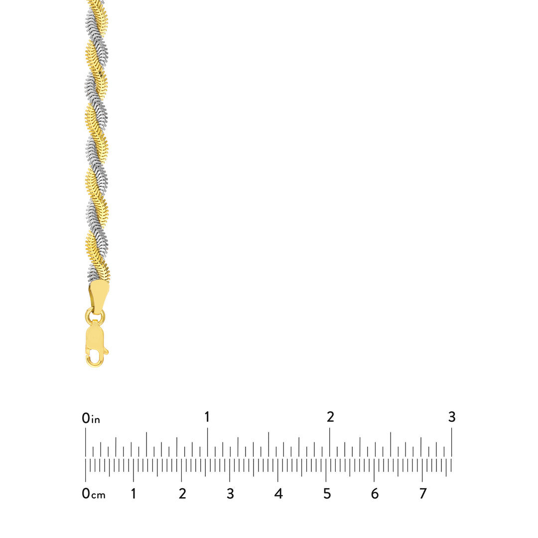 Two-Tone Braided Snake Chain