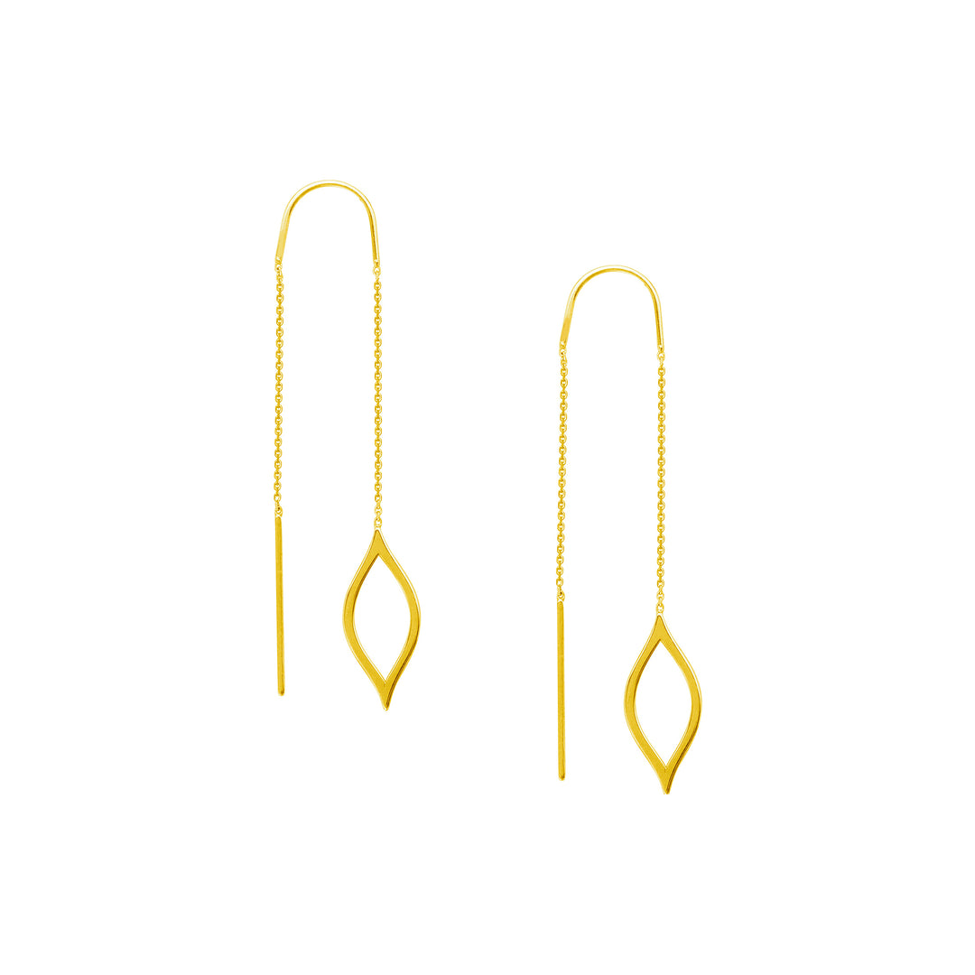 Open Marquise Threader Earrings