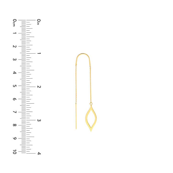 Open Marquise Threader Earrings
