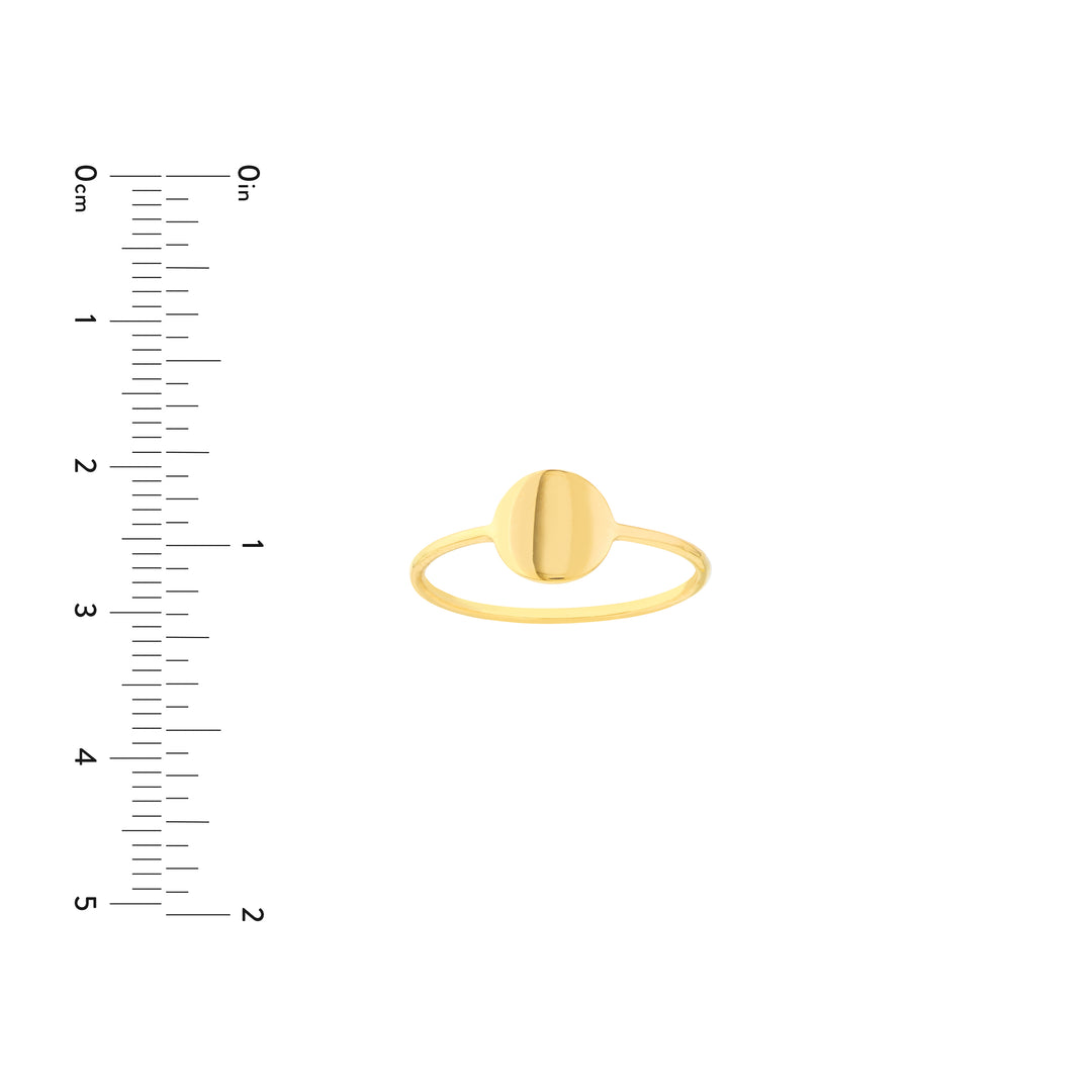 Engravable Disc Wire Ring
