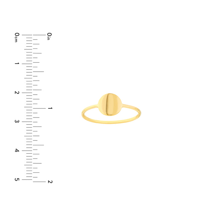 Engravable Disc Wire Ring