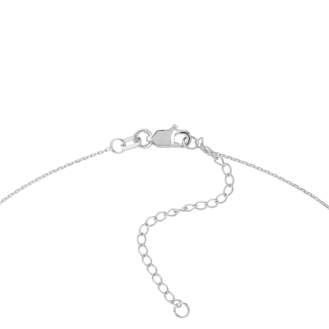 Diamond Mini Cross Adjustable Necklace
