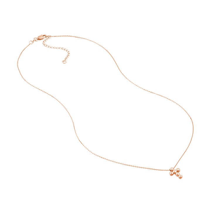 Beaded Mini Cross Adjustable Necklace