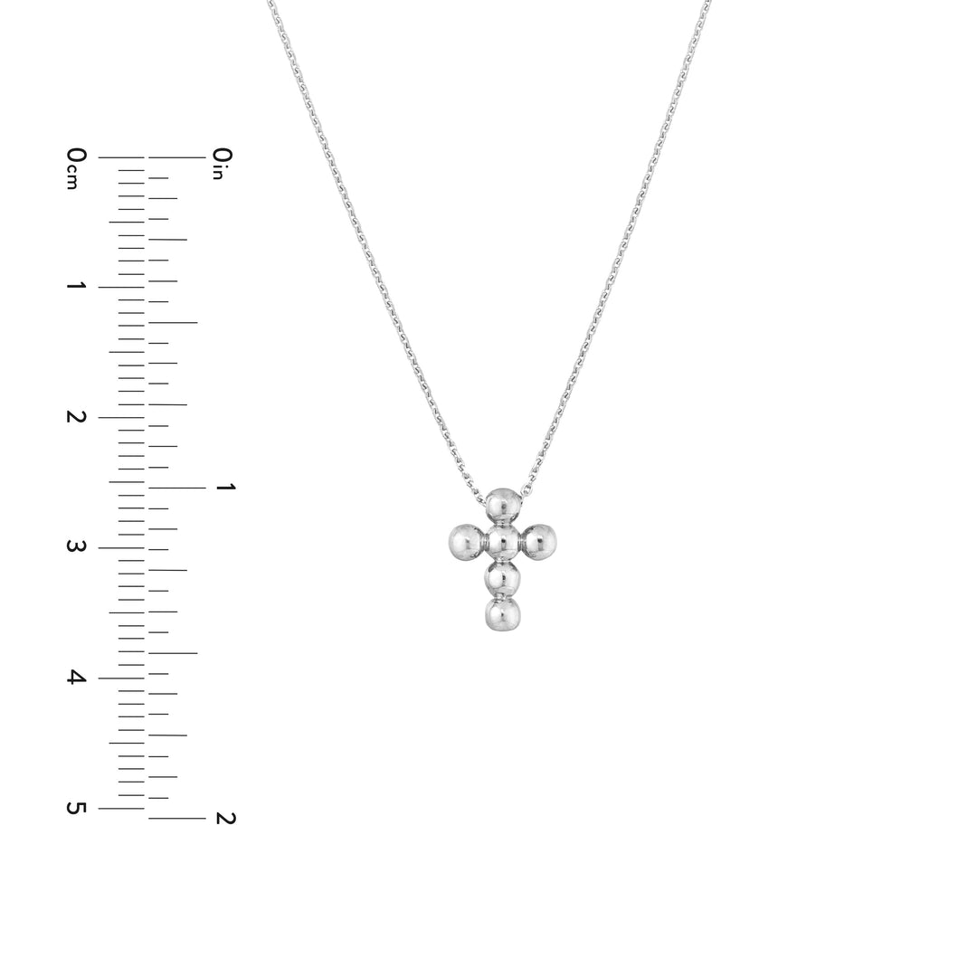 Beaded Mini Cross Adjustable Necklace